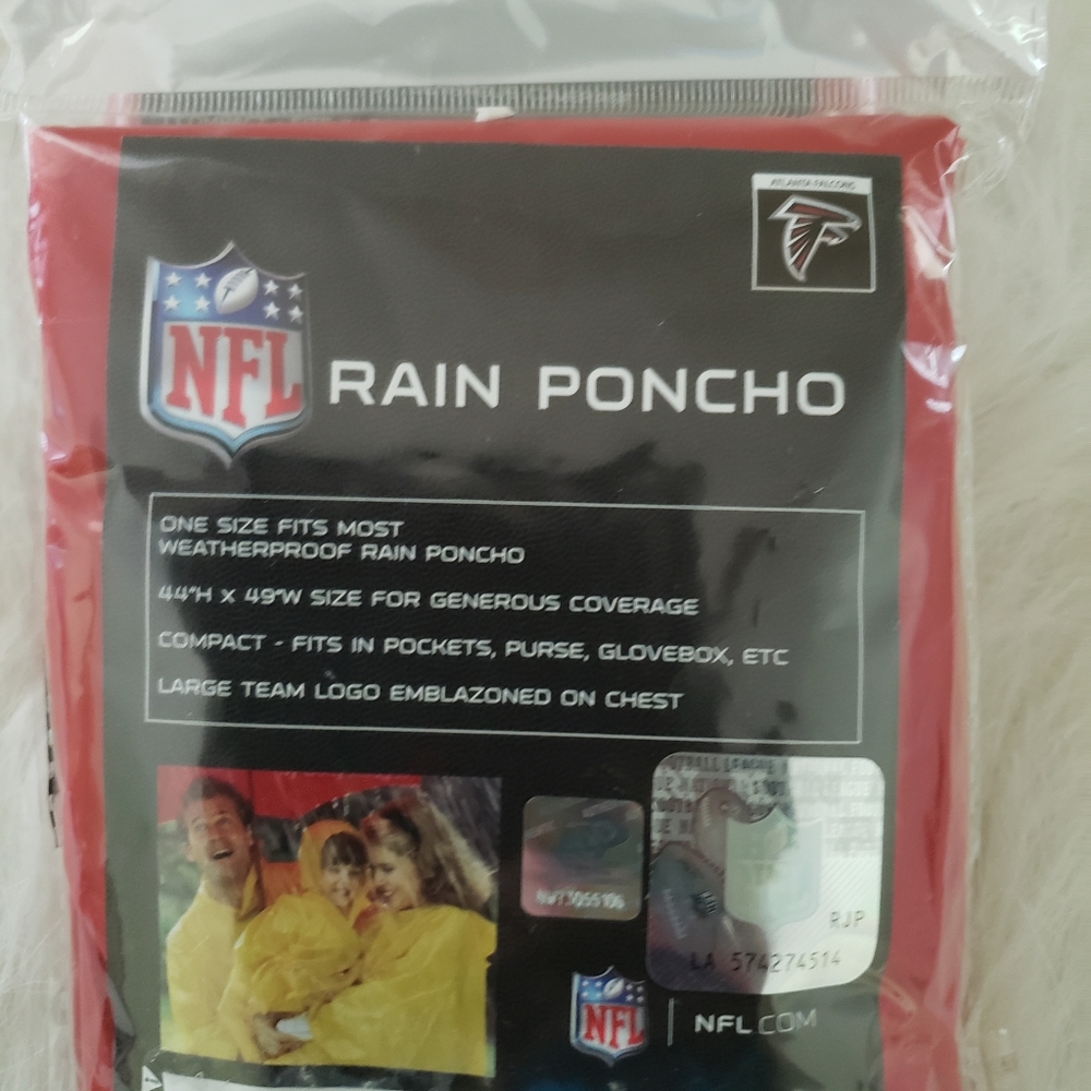 NFL Atlanta Falcon Rain Poncho